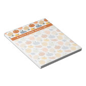 Farbenfrohe Pumpkin Gourd Pattern Notizblock (angewinkelt)