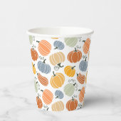 Farbenfrohe Pumpkin Gourd Pattern Pappbecher (Links)