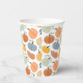 Farbenfrohe Pumpkin Gourd Pattern Pappbecher (Rechts)
