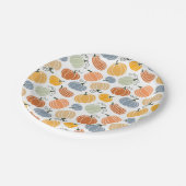 Farbenfrohe Pumpkin Gourd Pattern Pappteller (Schrägansicht)