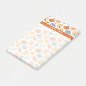 Farbenfrohe Pumpkin Gourd Pattern Post-it Klebezettel (angewinkelt)