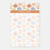 Farbenfrohe Pumpkin Gourd Pattern Post-it Klebezettel (Vorderseite)