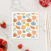 Farbenfrohe Pumpkin Gourd Pattern Serviette (Beispiel)