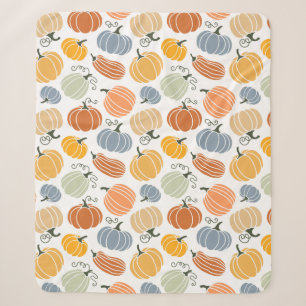 Farbenfrohe Pumpkin Gourd Pattern Sherpadecke