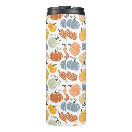 Farbenfrohe Pumpkin Gourd Pattern Thermosbecher (Rückseite)