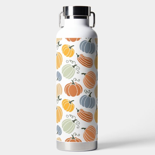 Farbenfrohe Pumpkin Gourd Pattern Trinkflasche (Vorderseite)