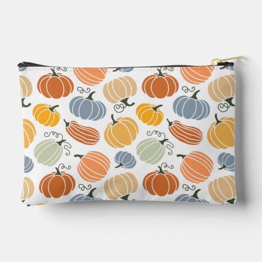 Farbenfrohe Pumpkin Gourd Pattern Zubehörtasche (Rückseite)