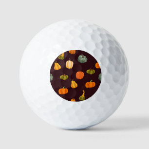 Farbenfrohe Pumpkins: dunkle Herbsteleganz. Golfball