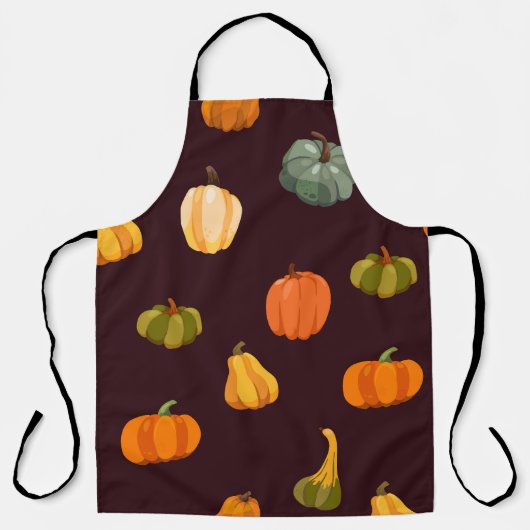 Farbenfrohe Pumpkins: dunkle Herbsteleganz. Schürze (Vorderseite)