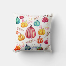 Farbenfrohe Pumpkins Fall Art Throw Cushion Kissen