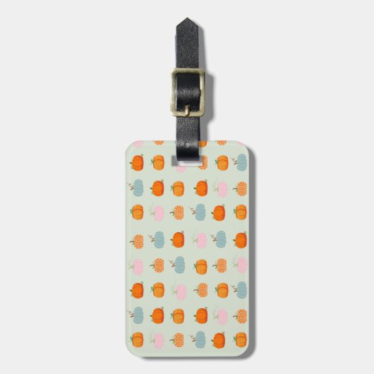 Farbenfrohe Pumpkins Gepäckanhänger (Vorderseite vertikal)