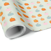 Farbenfrohe Pumpkins Geschenkpapier (Rolleneckpunkt)