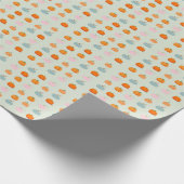 Farbenfrohe Pumpkins Geschenkpapier (Ecke)