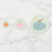Farbenfrohe Pumpkins Konfetti (Vorderseiten)