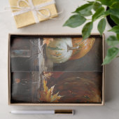 Farbenfrohe Pumpkins Ölgemälde Vintage Decoupage Seidenpapier (Geschenk)