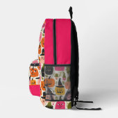 Farbenfrohe Pumpkins Whimsischer Halloween-Individ Bedruckter Rucksack (Rechts)