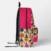 Farbenfrohe Pumpkins Whimsischer Halloween-Individ Bedruckter Rucksack (Links)