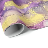 Farbenfrohe Punkte Alkohol Tinte Abstrakte Kunst Geschenkpapier (Rolleneckpunkt)