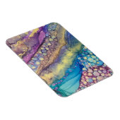 Farbenfrohe Punkte Alkohol Tinte Abstrakte Kunst Magnet (Rechte Seite)