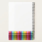 Farbenfrohe Punkte Elementarlehrer Leere Klasse Planer (Rückseite)