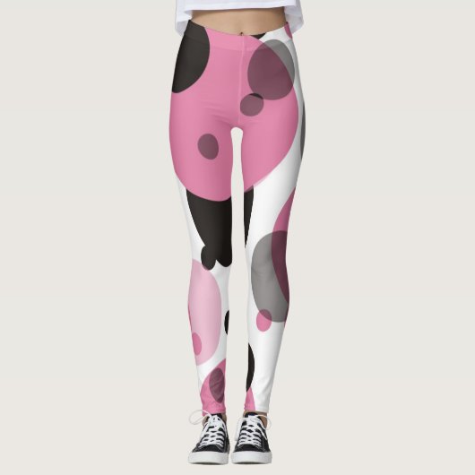 Farbenfrohe Punktmuster Leggings (Vorderseite)