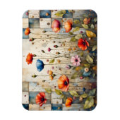 Farbenfrohe Pupien und Patchwork Magnet (Vertikal)