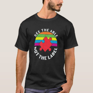 farbenfrohe Puzzleteile Autismus-Bewusstsein Fried T-Shirt