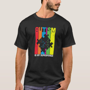 farbenfrohe Puzzleteile Autismus-Bewusstsein Fried T-Shirt