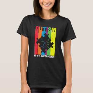 farbenfrohe Puzzleteile Autismus-Bewusstsein Fried T-Shirt