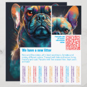 farbenfrohe QR-Code-Abrissvorlage (Vorne/Hinten)