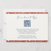 Farbenfrohe QR Code Hochzeit Einladung (Rückseite)