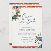 Farbenfrohe QR Code Hochzeit Save The Date (Vorne/Hinten)