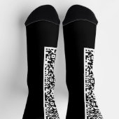 Farbenfrohe QR Code Scan Socks - Farben auswählen Socken (Oben)