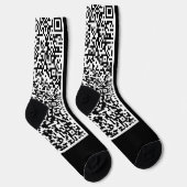 Farbenfrohe QR Code Scan Socks - Farben auswählen Socken (Rechts)