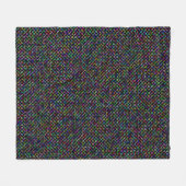farbenfrohe Quadrate geometrisch einzigartiges Mus Fleecedecke (Vorderseite (Horizontal))