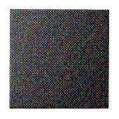farbenfrohe Quadrate geometrisch einzigartiges Mus Fliese (Vorderseite)