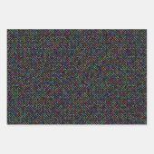 farbenfrohe Quadrate geometrisch einzigartiges Mus Geschenkpapier Set (Vorderseite)