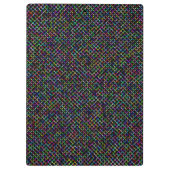 farbenfrohe Quadrate geometrisch einzigartiges Mus Klemmbrett (Rückseite)
