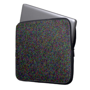 farbenfrohe Quadrate geometrisch einzigartiges Mus Laptopschutzhülle