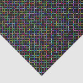 farbenfrohe Quadrate geometrisch einzigartiges Mus Seidenpapier (Ausschnitt)