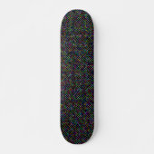 farbenfrohe Quadrate geometrisch einzigartiges Mus Skateboard (Vorne)