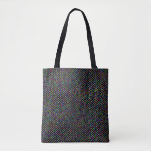 farbenfrohe Quadrate geometrisch einzigartiges Mus Tasche