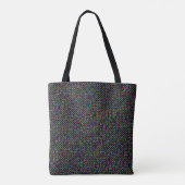 farbenfrohe Quadrate geometrisch einzigartiges Mus Tasche (Rückseite)