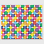 Farbenfrohe Quadrate Geschenkpapier (Flach)