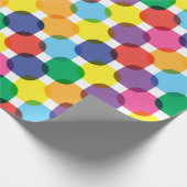 Farbenfrohe Quadrate Geschenkpapier (Ecke)