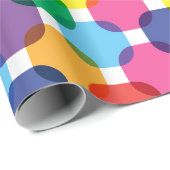 Farbenfrohe Quadrate Geschenkpapier (Rolleneckpunkt)