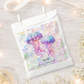 Farbenfrohe Qualle und Bläschen Girl Baby Dusche Geschenktütchen (Ausgeschnitten)