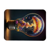 Farbenfrohe Quallen-Lampe traumhaft ozeanische Mag Magnet (Horizontal)