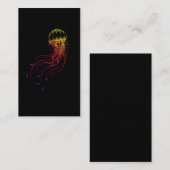 Farbenfrohe Quallen Sea Animal Scuba Diving Visitenkarte (Vorne/Hinten)