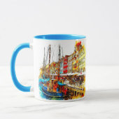 Farbenfrohe Quayside Tasse (Links)